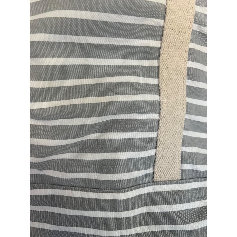 Know Supply Blue Striped Cotton Canvas Weekender Duffle Bag - Picture 3 of 10